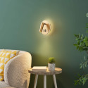 Moderne doppelte LED-Leselampe mit goldenem Schalter - Bilbao