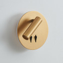 Moderne doppelte LED-Leselampe mit goldenem Schalter - Bilbao