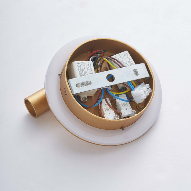 Moderne doppelte LED-Leselampe mit goldenem...