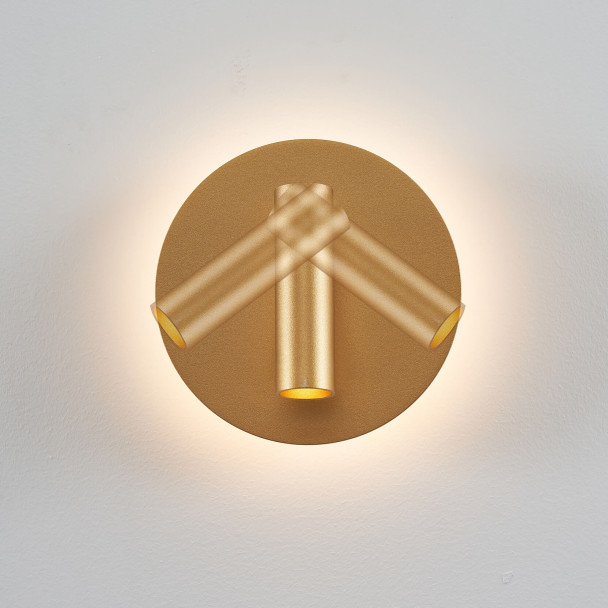 Moderne doppelte LED-Leselampe mit goldenem...