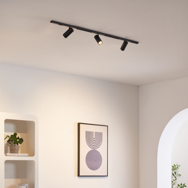Moderne schwarze LED Schiene - Lyne