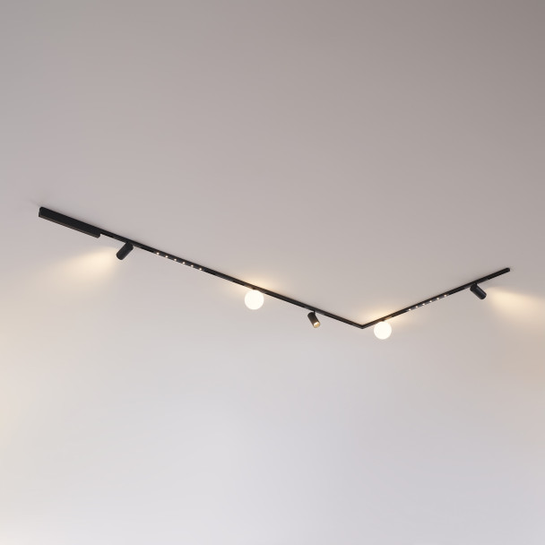 Minimalistische schwarze Deckenleuchte - Lyne
