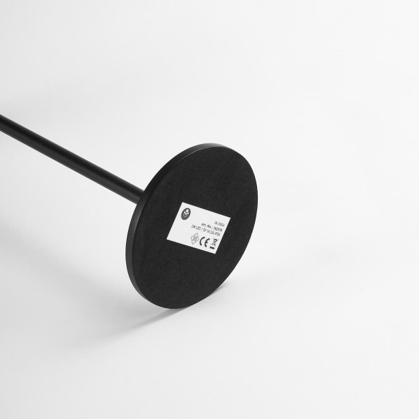 Schwarze kabellose LED-Tischlampe mit...