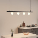 Abgehängte Schiene mit 4 LED Kugeln - Lyne