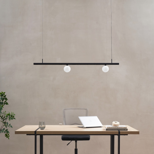 Ultra moderne schwarze Pendelleuchte - Lyne