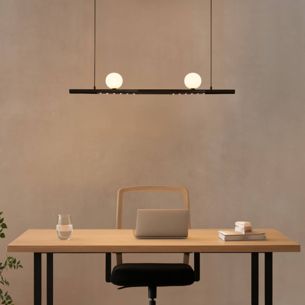 Schwarze LED Pendelleuchte - Lyne
