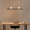 Schwarze LED Pendelleuchte - Lyne