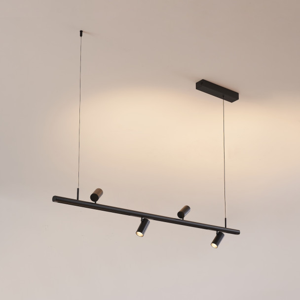 Schwarze Magnetschiene 28W - Lyne