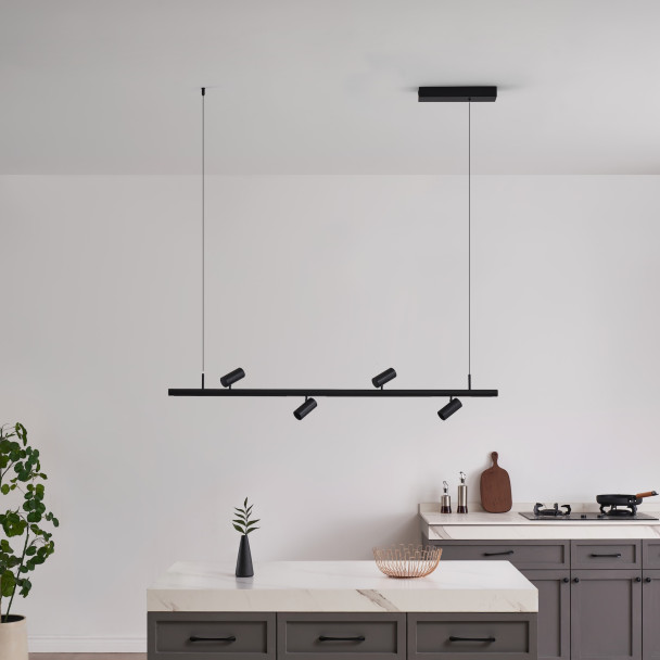Schwarze LED Pendelleuchte Lyne - Lyne