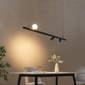 Pendelleuchte mit 1 Kugel und 2 Spots - Lyne