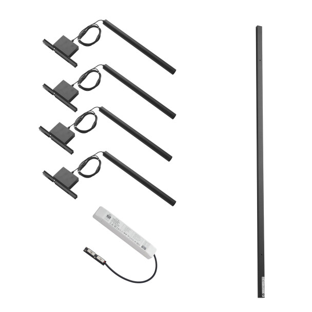 Schwarze LED Licht Röhre - Lyne