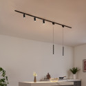 Schwarze Pendelleuchte mit Spot - Lyne