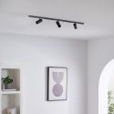 Verstellbare schwarze Schienen Spots - Lyne