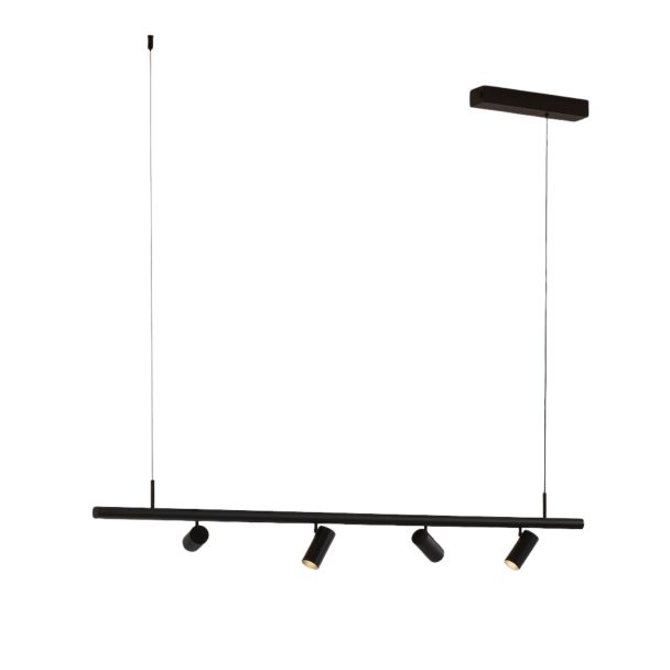 Schwarze magnetische Leuchte 28W - Lyne