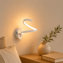 Integrierte LED-Wandleuchte in weißer Farbe - Looper