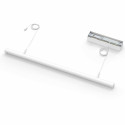 Weiße magnetische Pendelleuchte ohne Lichtmodule individuell konfigurierbar mit integriertem 50W Treiber - Lyne