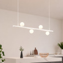 Weiße magnetische Pendelleuchte ohne Lichtmodule individuell konfigurierbar mit integriertem 50W Treiber - Lyne