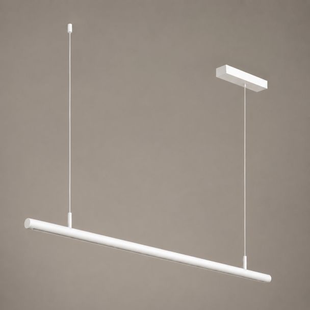 Weiße magnetische Pendelleuchte ohne Lichtmodule individuell konfigurierbar mit integriertem 50W Treiber - Lyne