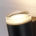 Schwarze Designer-Außenwandleuchte mit doppeltem Lichtstrahl IP65 - Volta