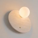 Wandleuchte aus Travertin-Marmor und Glas - Oré