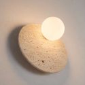 Wandleuchte aus Travertin-Marmor und Glas - Oré