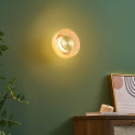 Moderne LED-Wand- oder Deckenleuchte mit bernsteinfarbenem Glas 6 W – Inaya
