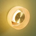 Moderne LED-Wand- oder Deckenleuchte mit bernsteinfarbenem Glas 6 W – Inaya