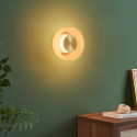 Moderne LED-Wand- oder Deckenleuchte mit bernsteinfarbenem Glas 6 W – Inaya