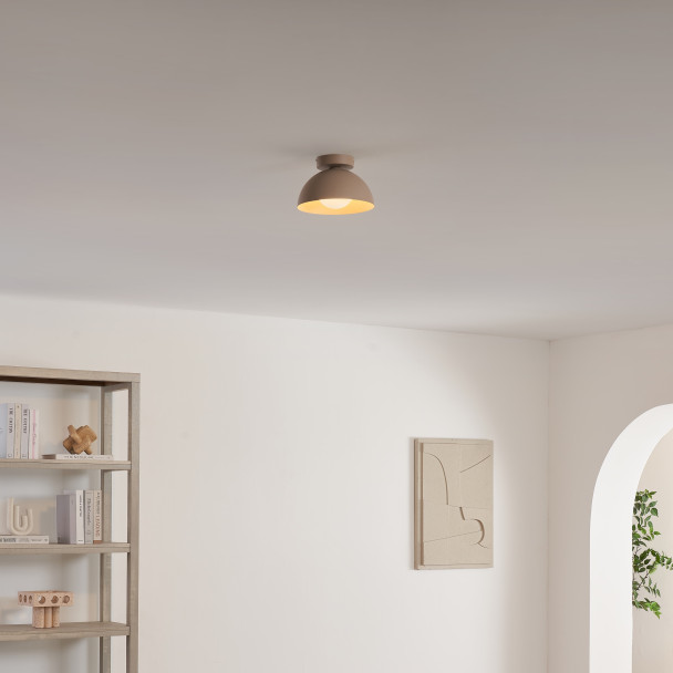 Wandleuchte oder Spot aus beigem Metall und...