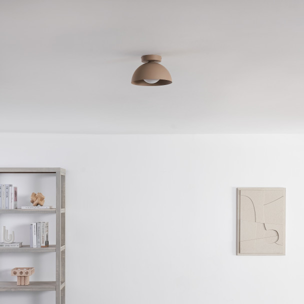 Wandleuchte oder Spot aus beigem Metall und...