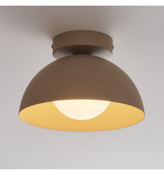 Wandleuchte oder Spot aus beigem Metall und weißem Glas... 2