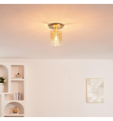 Kleine Design-Deckenleuchte aus Farbverlaufsglas und... 2