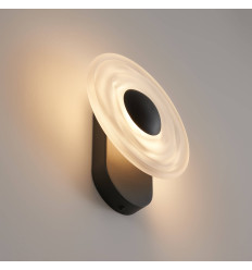 Schwarze Wandleuchte mit skulpturalem Halo-Effekt LED 6W... 2
