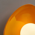 Moderne Wandleuchte aus orangefarbener Keramik - Florélys