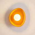 Moderne Wandleuchte aus orangefarbener Keramik - Florélys