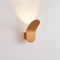 Kleine goldene Wandleuchte 6W mit indirekter LED Beleuchtung - Nils