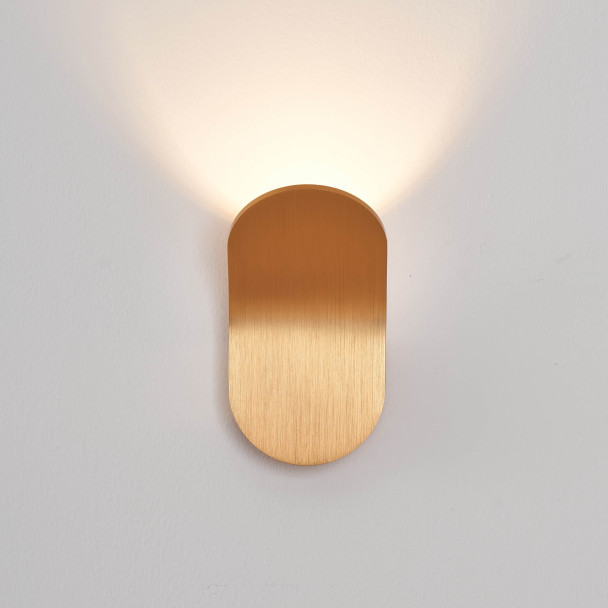 Kleine goldene Wandleuchte 6W mit indirekter...