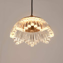 Lange florale LED-pendelleuchte aus glas in klaskadenform dimmbar 2 m - Liliana
