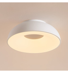 Schlichte runde weiße LED-Deckenleuchte dimmbar 40 cm –...
