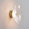 Transparente Wandleuchte mit Design-Glas und integrierter 7-W-LED – Lysa