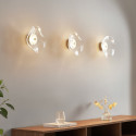 Transparente Wandleuchte mit Design-Glas und integrierter 7-W-LED – Lysa