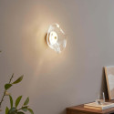 Transparente Wandleuchte mit Design-Glas und integrierter 7-W-LED – Lysa
