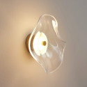 Transparente Wandleuchte mit Design-Glas und integrierter 7-W-LED – Lysa