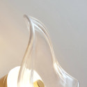 Transparente Wandleuchte mit Design-Glas und integrierter 7-W-LED – Lysa
