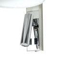 Design Konische Wand-Leselampe Chrom und Stoff - Symetra